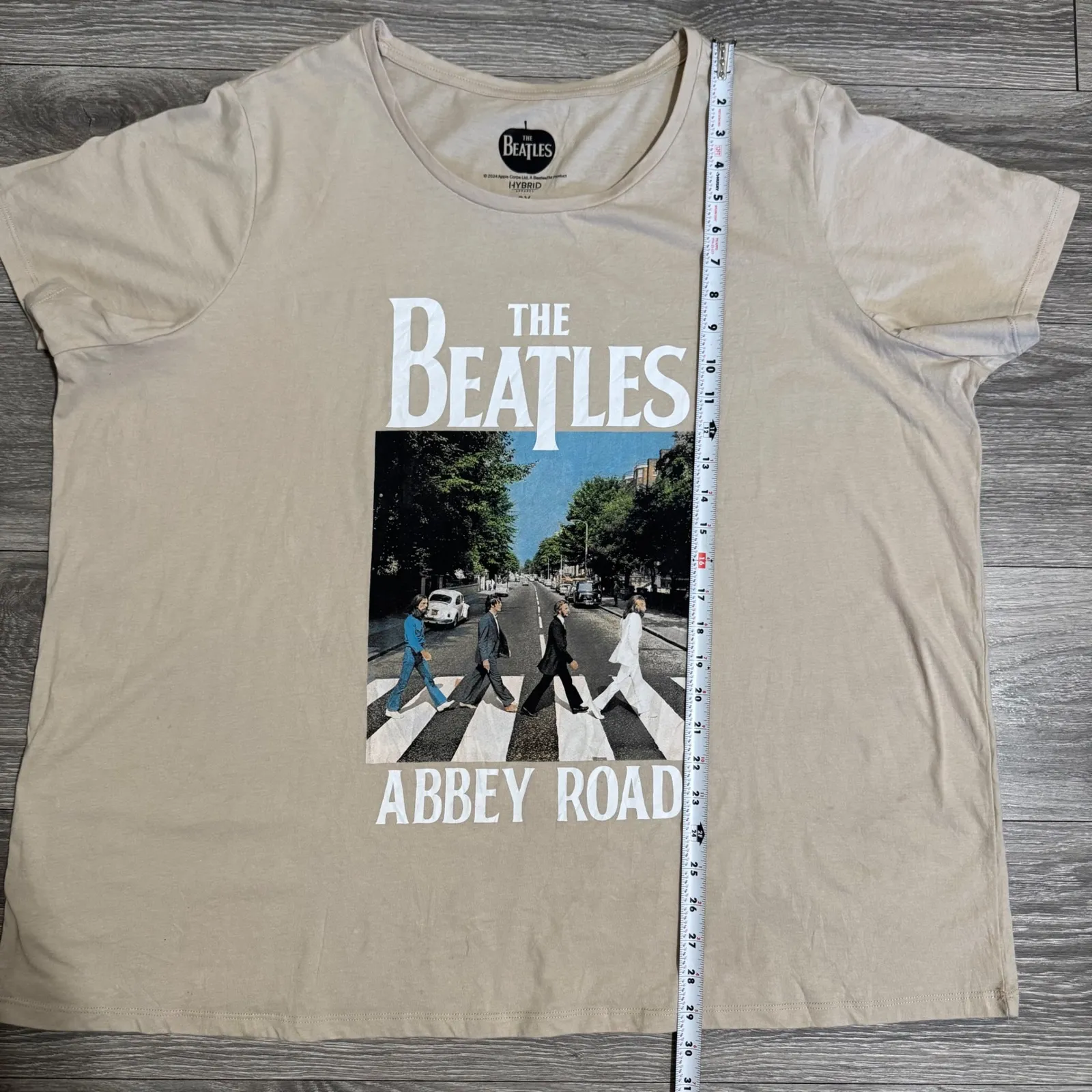 The Beatles Abbey Road T Shirt Women's 3X Tan Short Sleeve Graphic Music Tee - Image 5