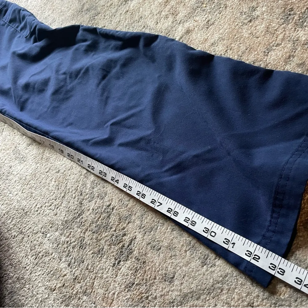 Grey’s Anatomy Navy Blue Boot Cut Flare Cotton Scrub Pants Small - Image 4