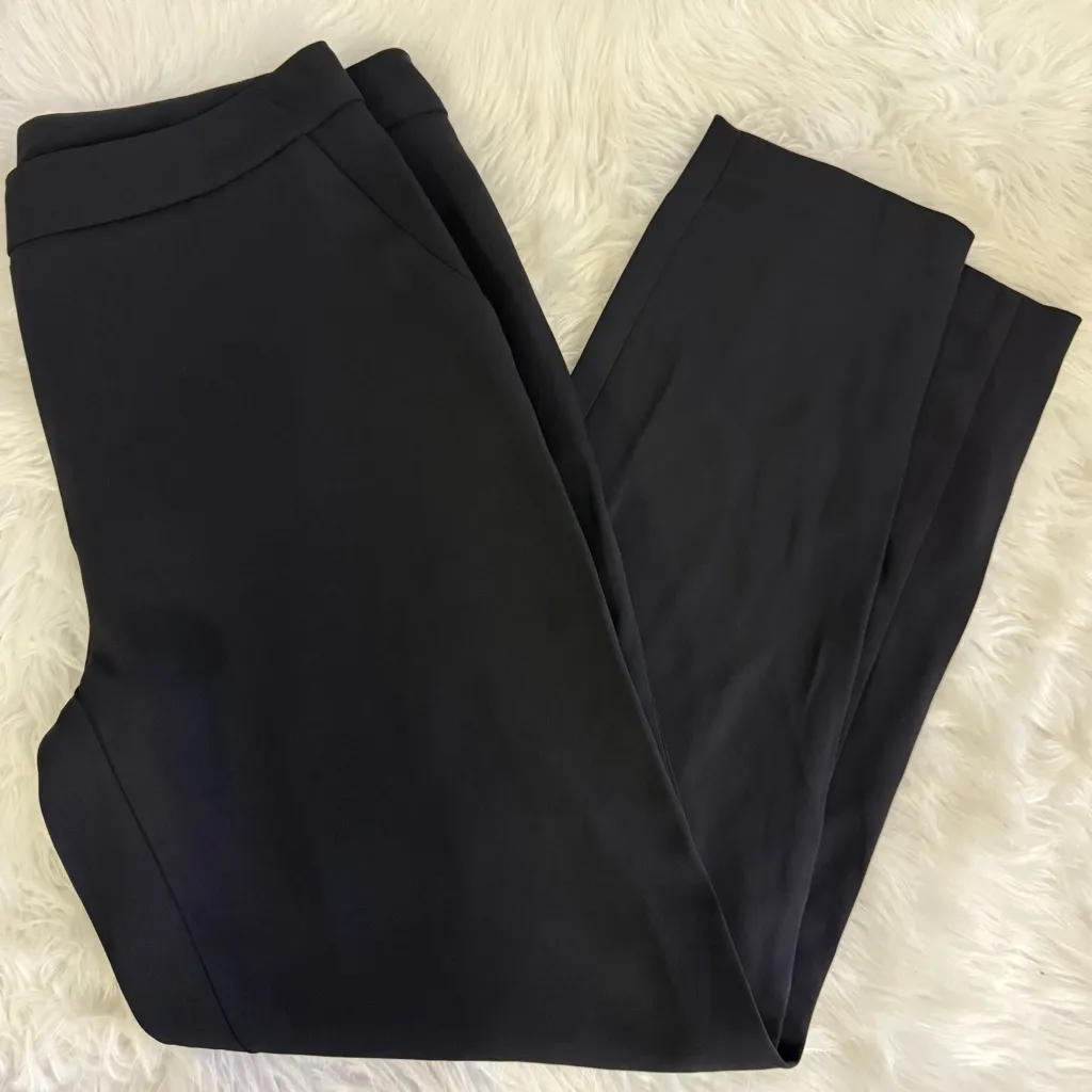 Love Moschino Women's Classic Black Pants Back Pocket Heart Detail Size 8 - Image 8