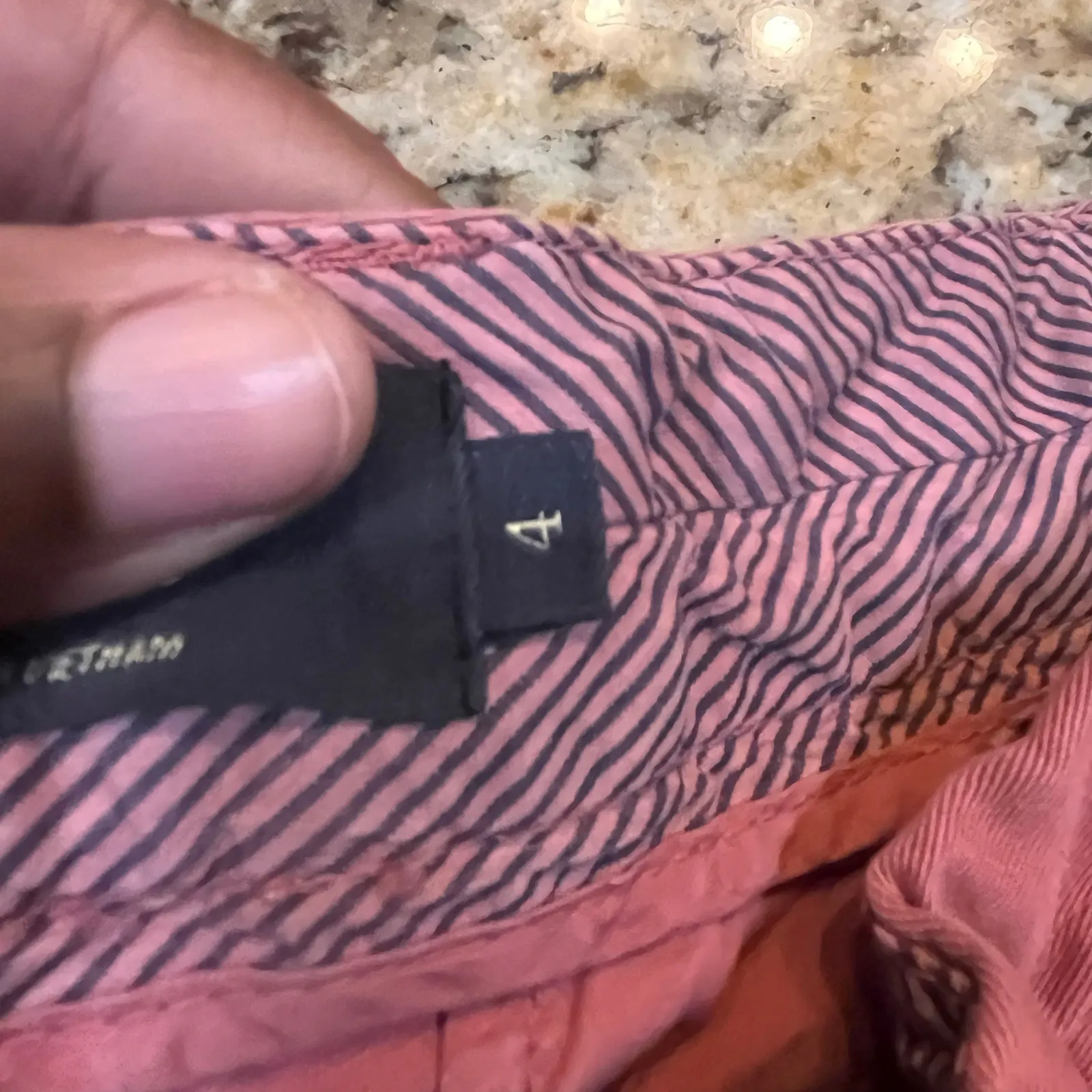 J Crew Women's Size 4 Flat Front‎ Chino Dress Short Shorts Blue Blush Lot 2 Red - Image 6