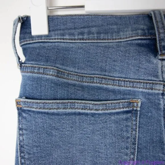 Madewell‎ Mid Rise Skinny Crop Jeans in dewey wash, size 25, AJ173 - Image 12