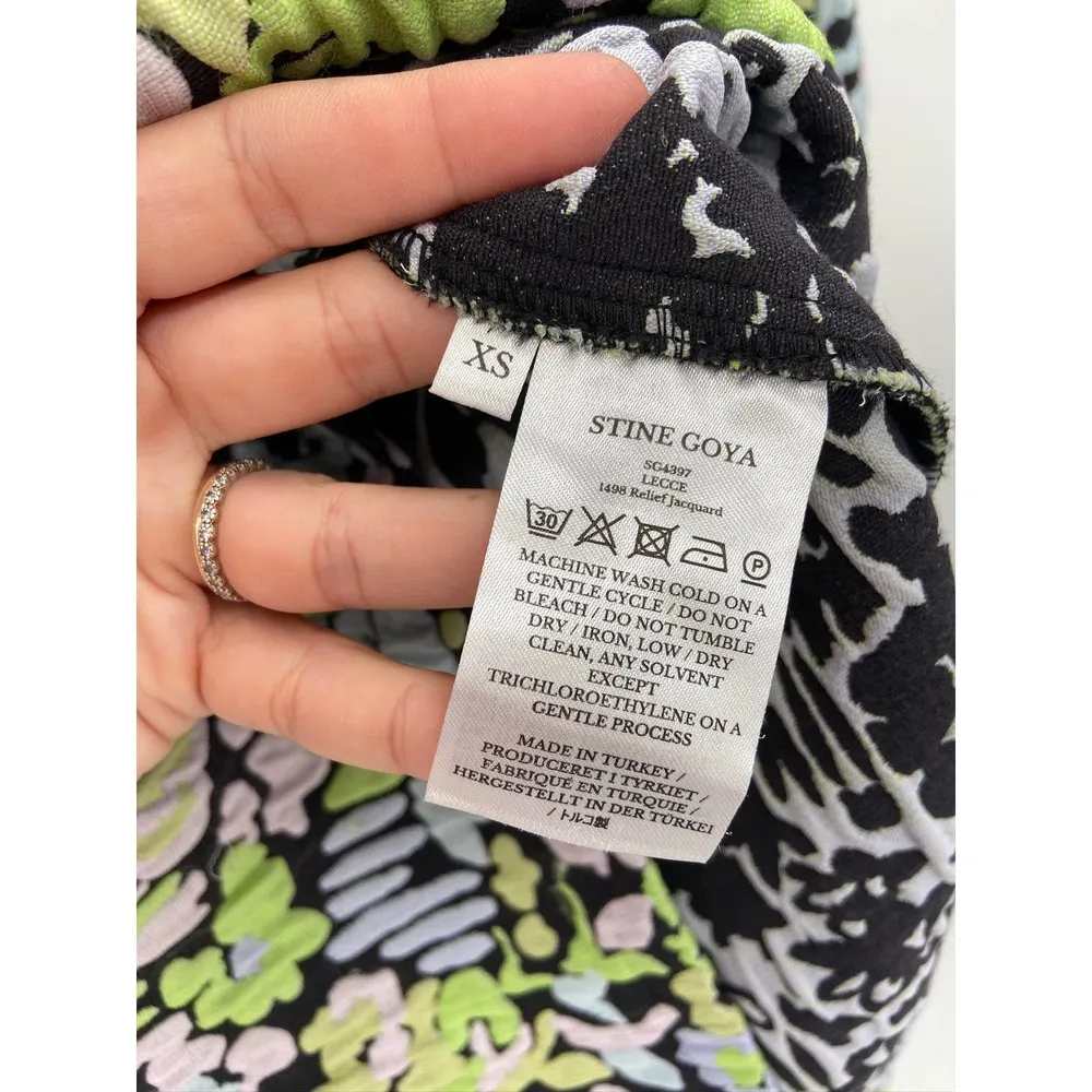 Stine Goya Lecce Abstract Jacquard Long Sleeve Mini Dress Size XS NWT - Image 96