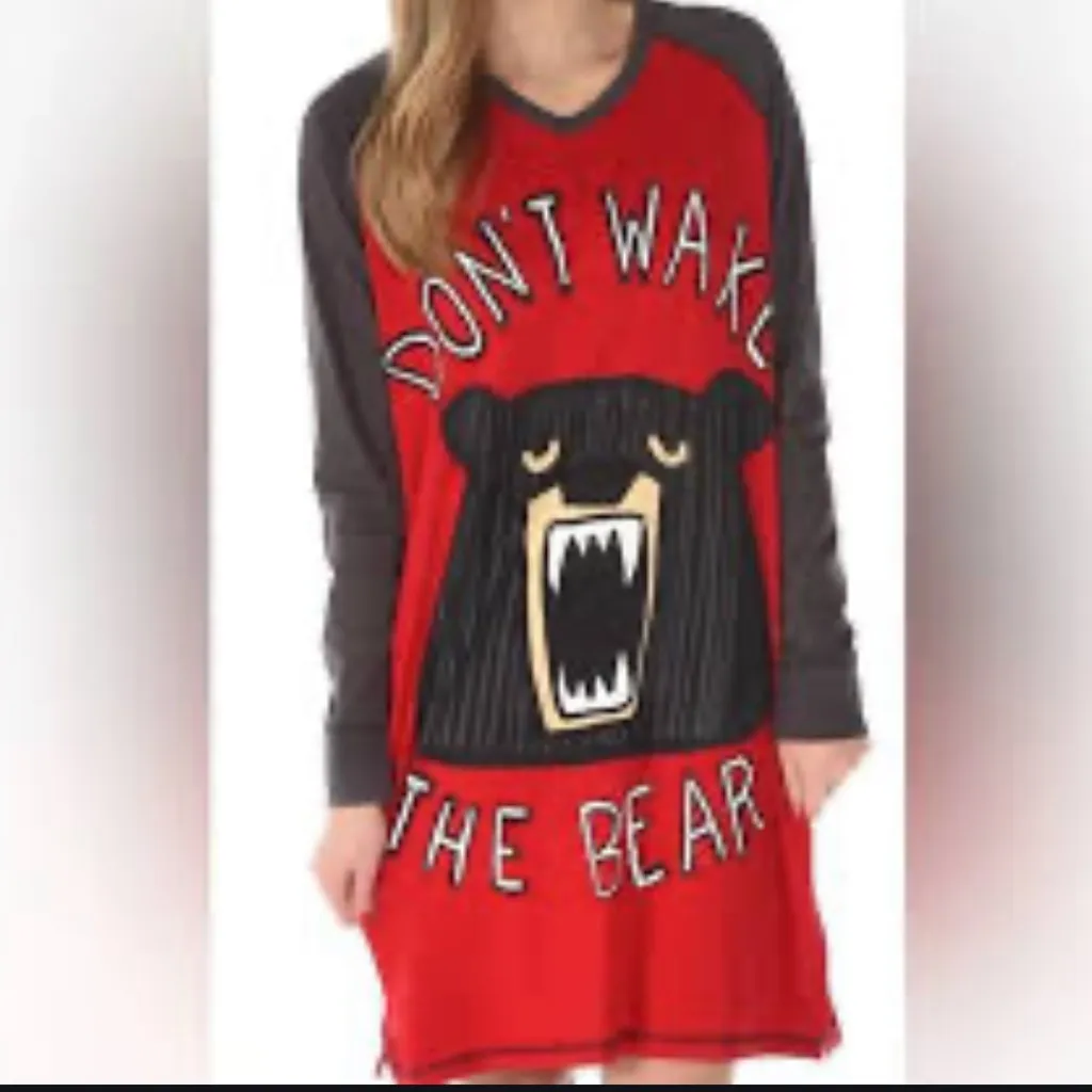 Lazy One Red Bear Graphic Don’t Wake The Bear V - Image 13