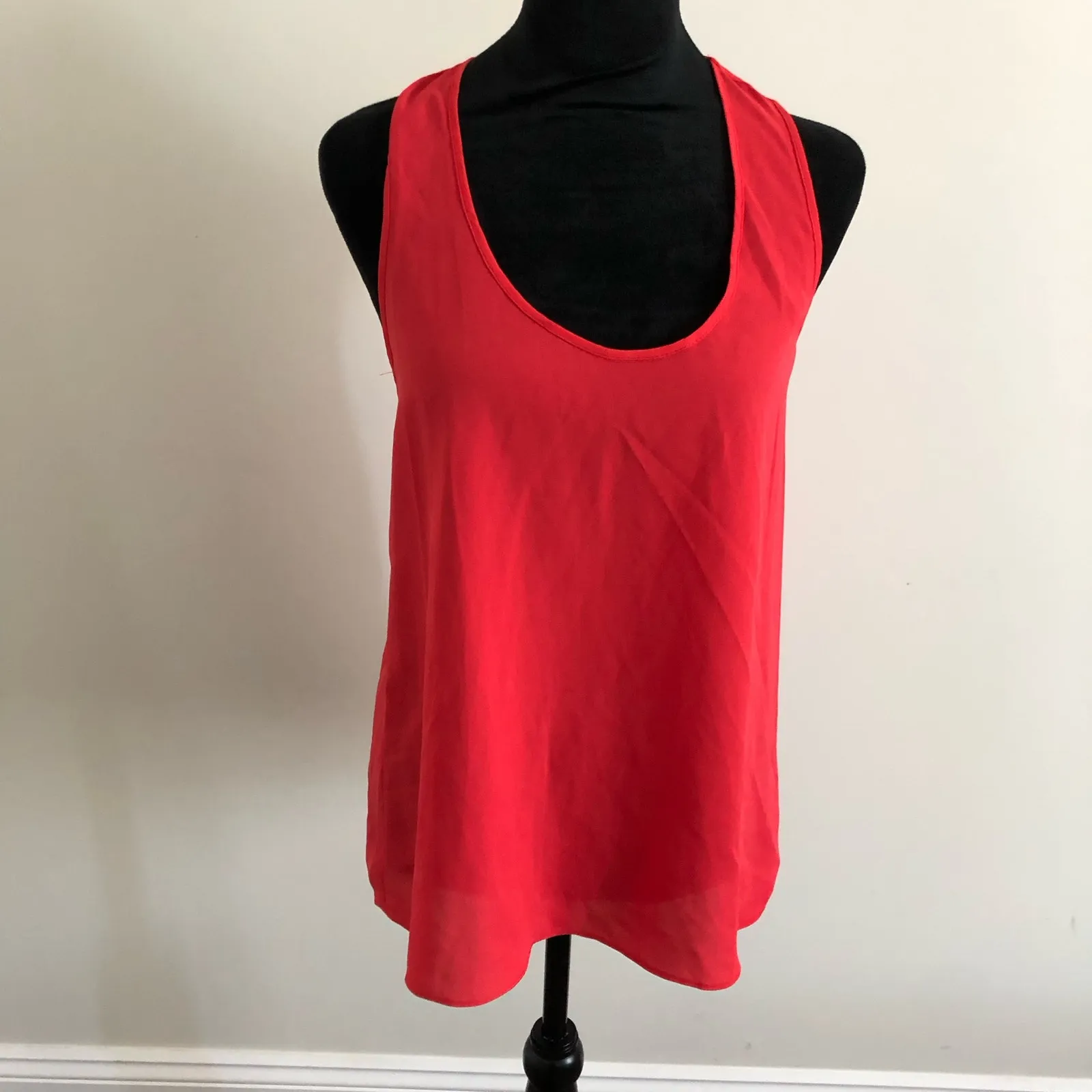 Three Eighty Two Women's Rosebud Red Sleeveless Racerback Tank Top, Size XS, NWT - Image 4