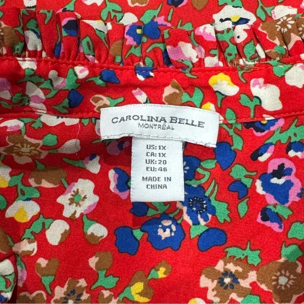 Carolina Belle Montreal Floral Blouse Women’s 1XL XL - Image 2