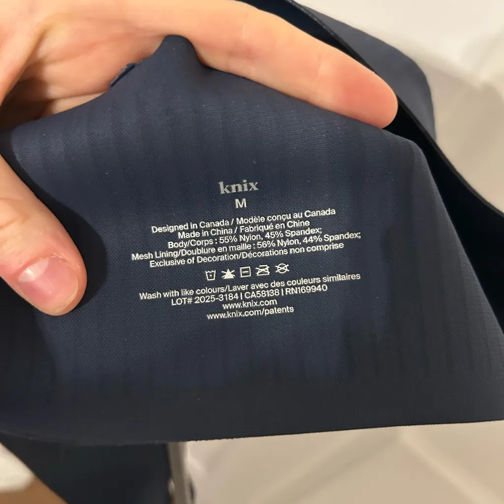 Knix Light Impact Longevity Sports Bra Blue Size M - Image 4