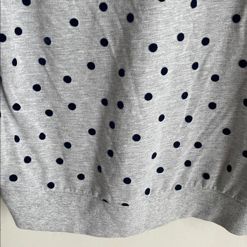 BODEN Renee Gray Polkadot Sweatshirt - Image 12