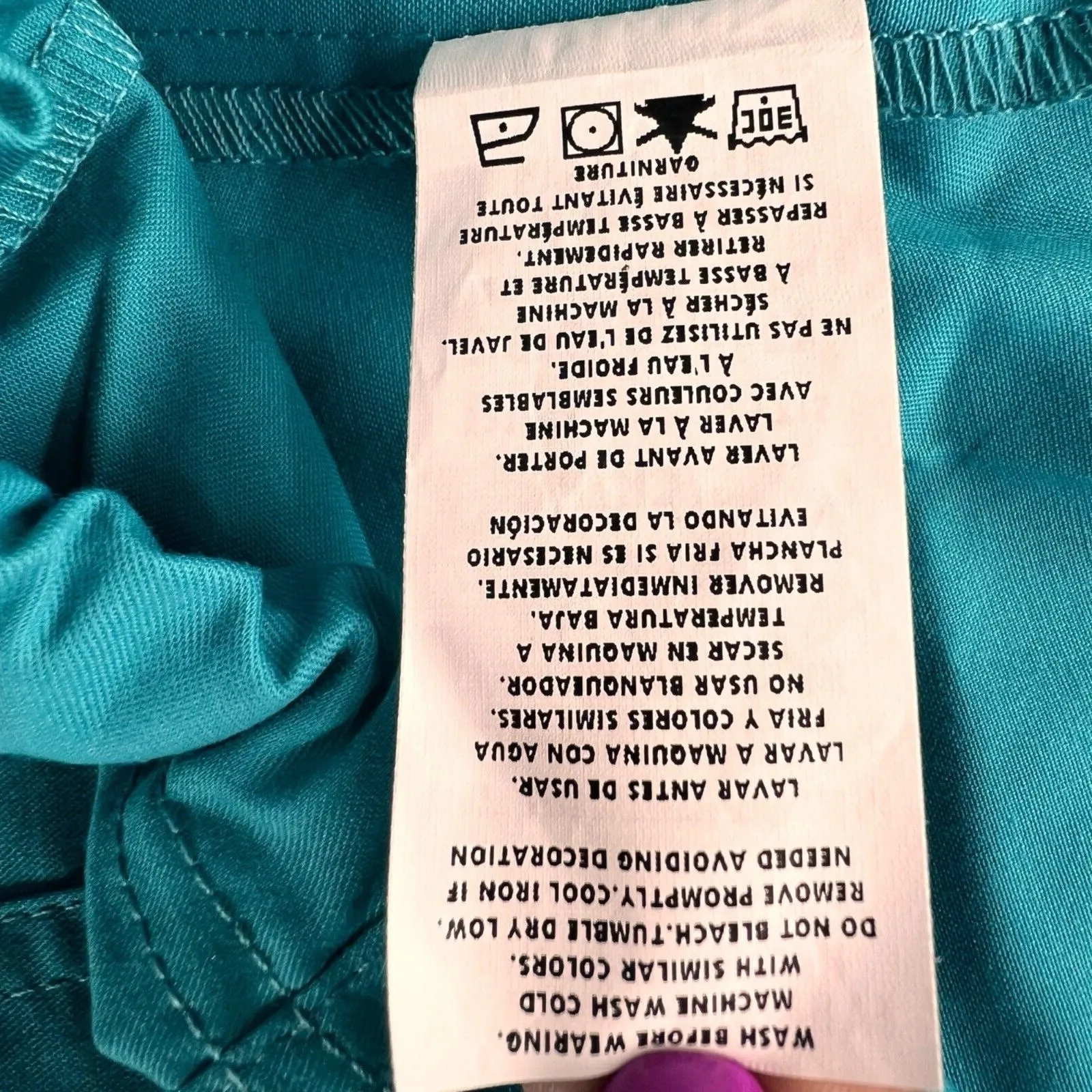 Cherokee Scrub Pants Womens S Teal Blue Core Stretch Cargo Medical Workwear NEW - Image 14