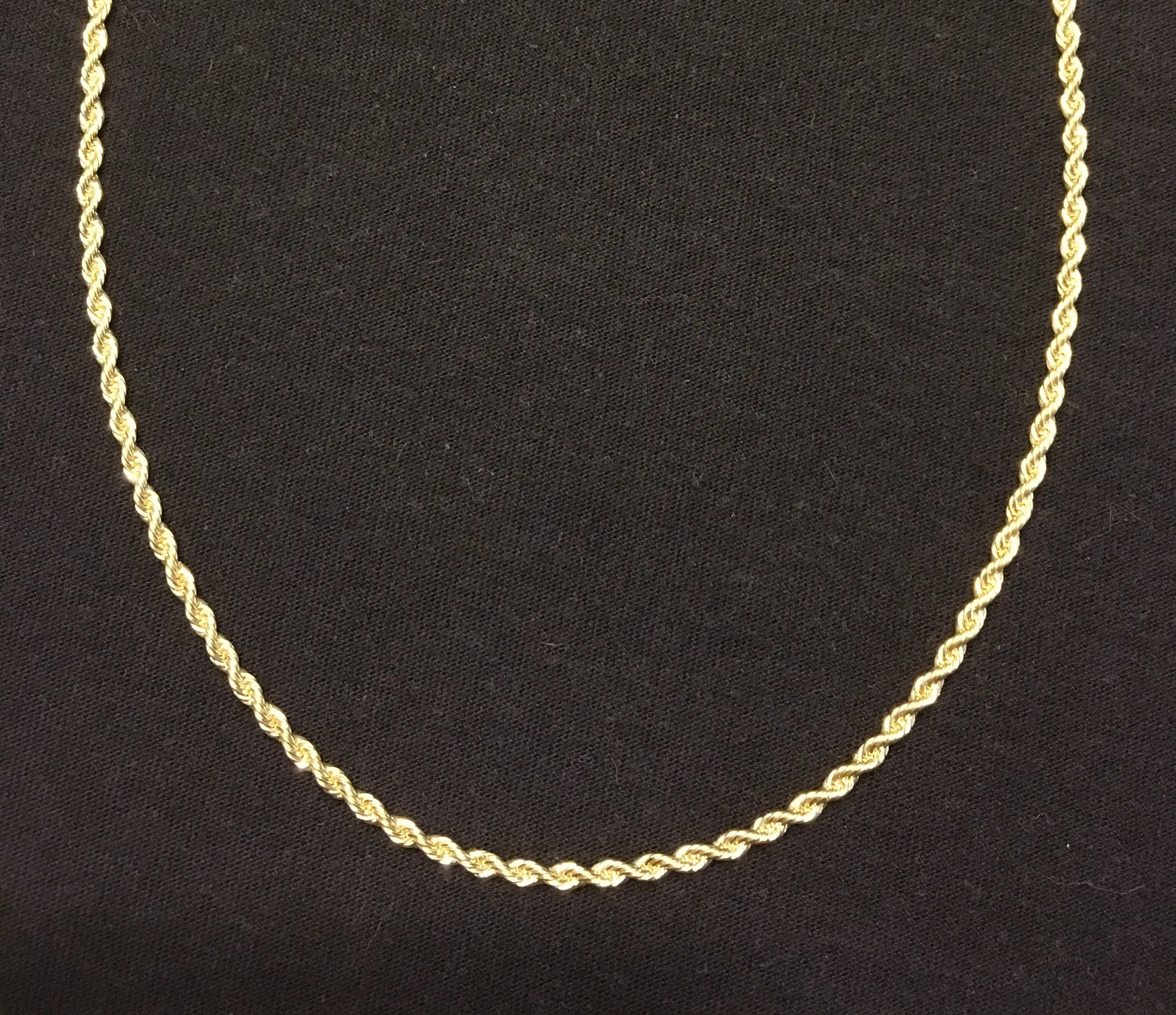 Gold Chain Rope Chain 18in 3mm - Image 2