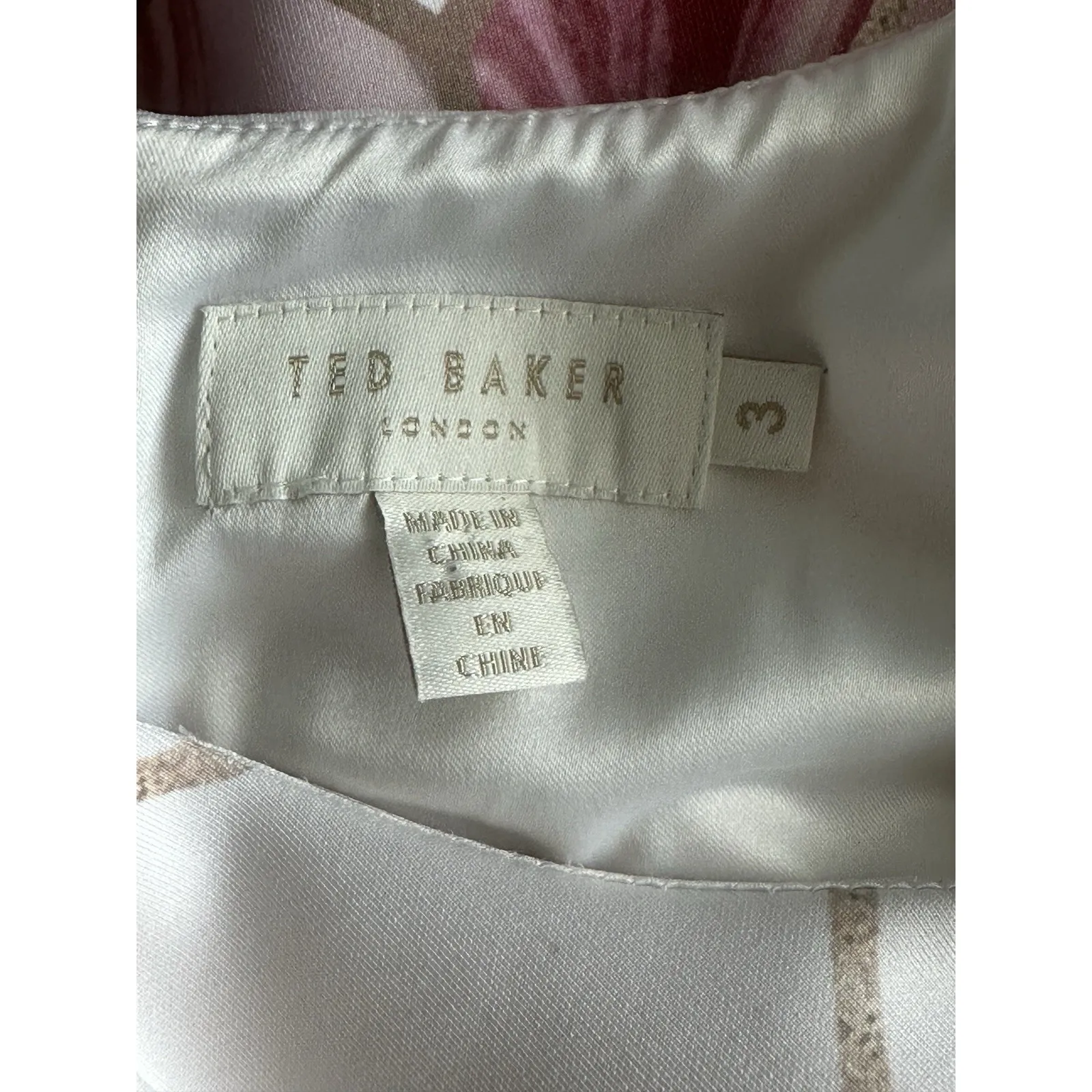 Ted Baker Krimba Sea of Clouds Scuba Dress Sz 3 US 6-8 (b10) - Image 5