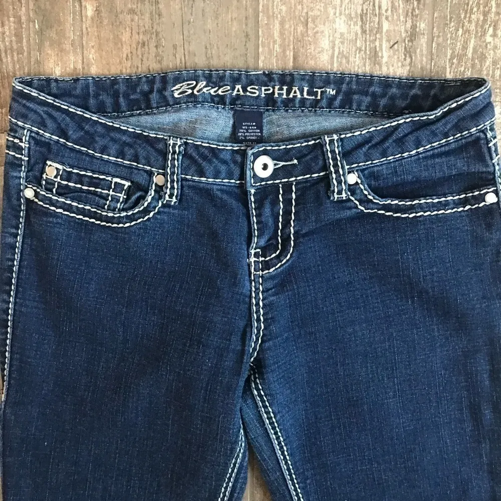 BLUE Asphalt stretch denim heavy stitch size 11 - Image 5