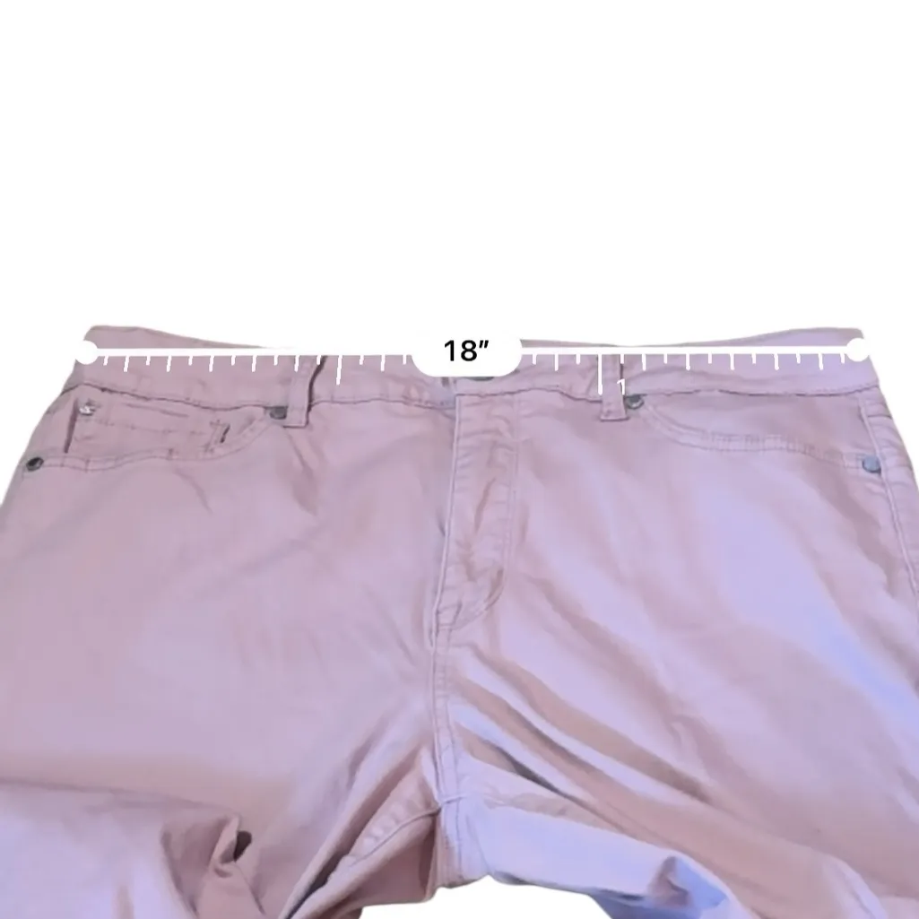 Seven7 Jeans Women’s‎ Size 16 Pink Ankle High Rise Skinny Leg Booty Shaper Fit - Image 7