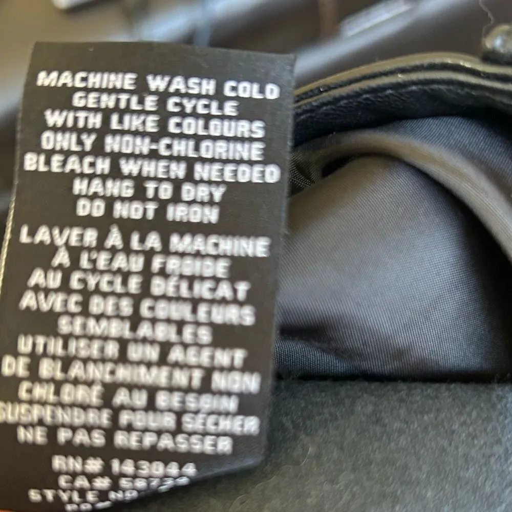 Bagatelle Black Faux Vegan Leather High Rise Wide Leg Pants Size Large - Image 5