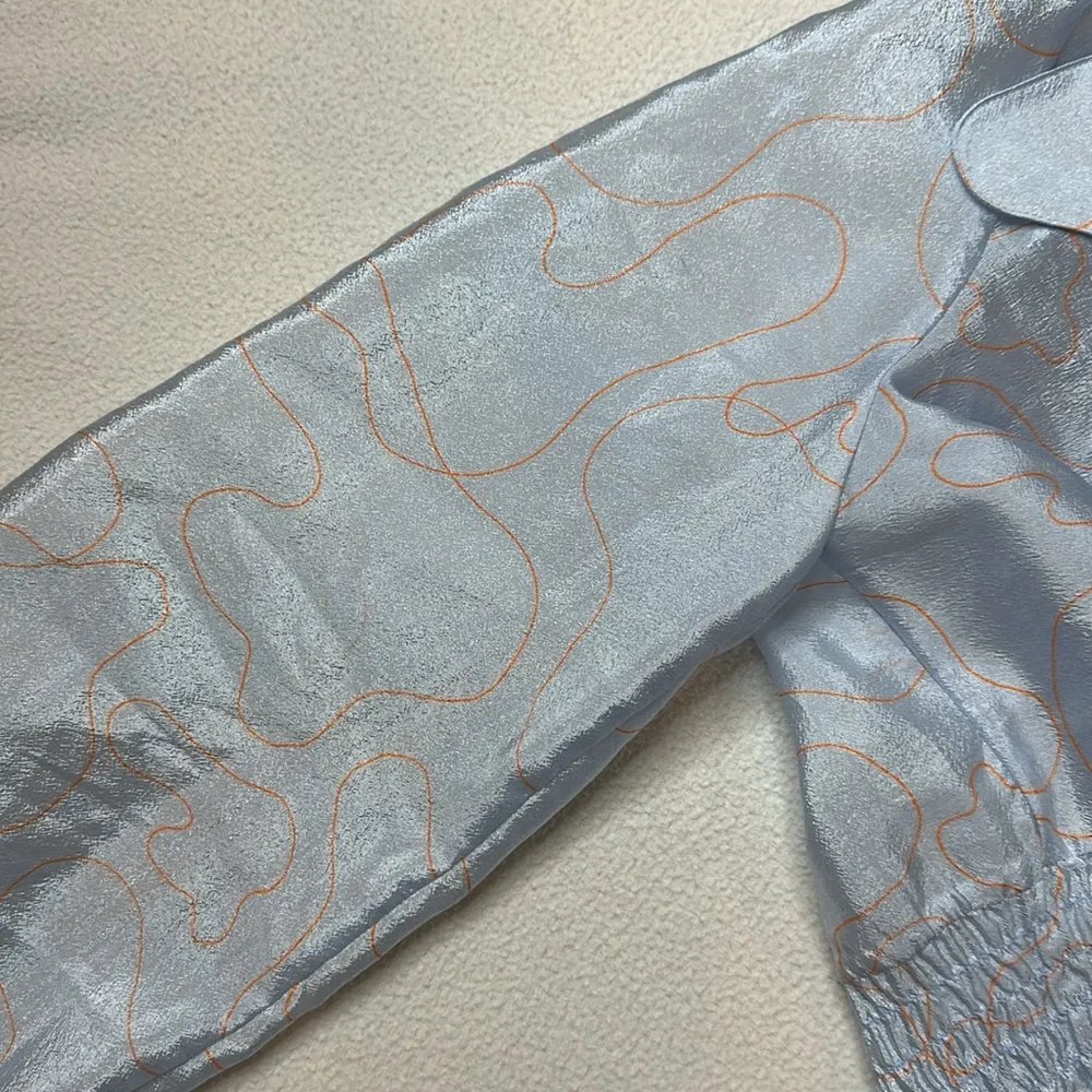 BAUM UND PFERDGARTEN Minna Blouse in Grey Alto Orange Size undefined - Image 8