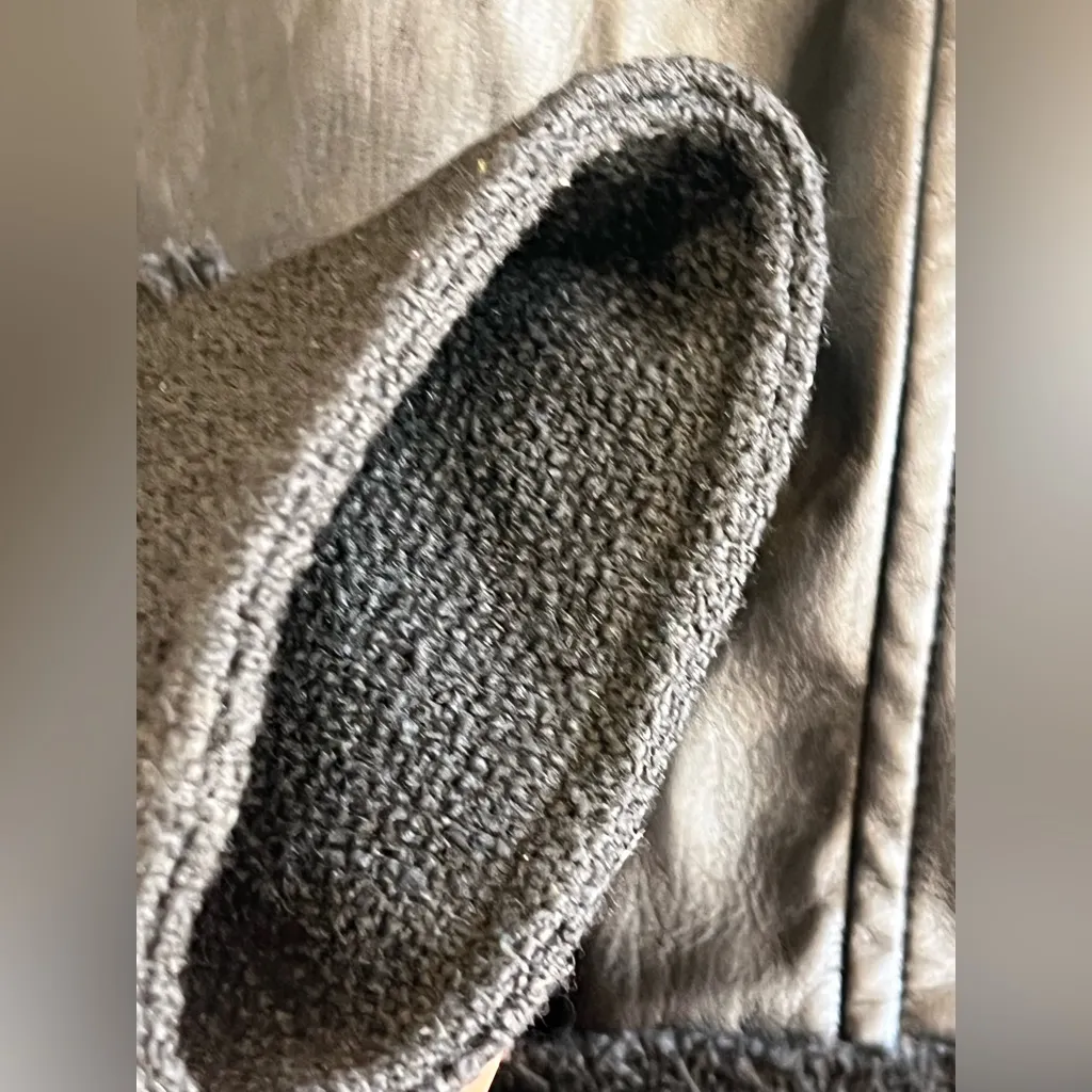 Melissa Nepton Miley Vegan Leather Tweed Jacket Black Size undefined - Image 12