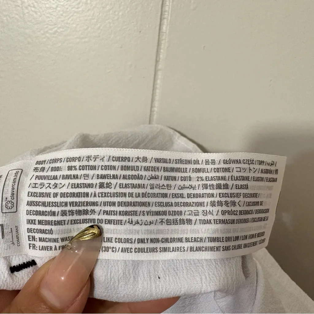 Abercrombie & Fitch Mila Strapless Gingham Mini Dress Black Size M - Image 10