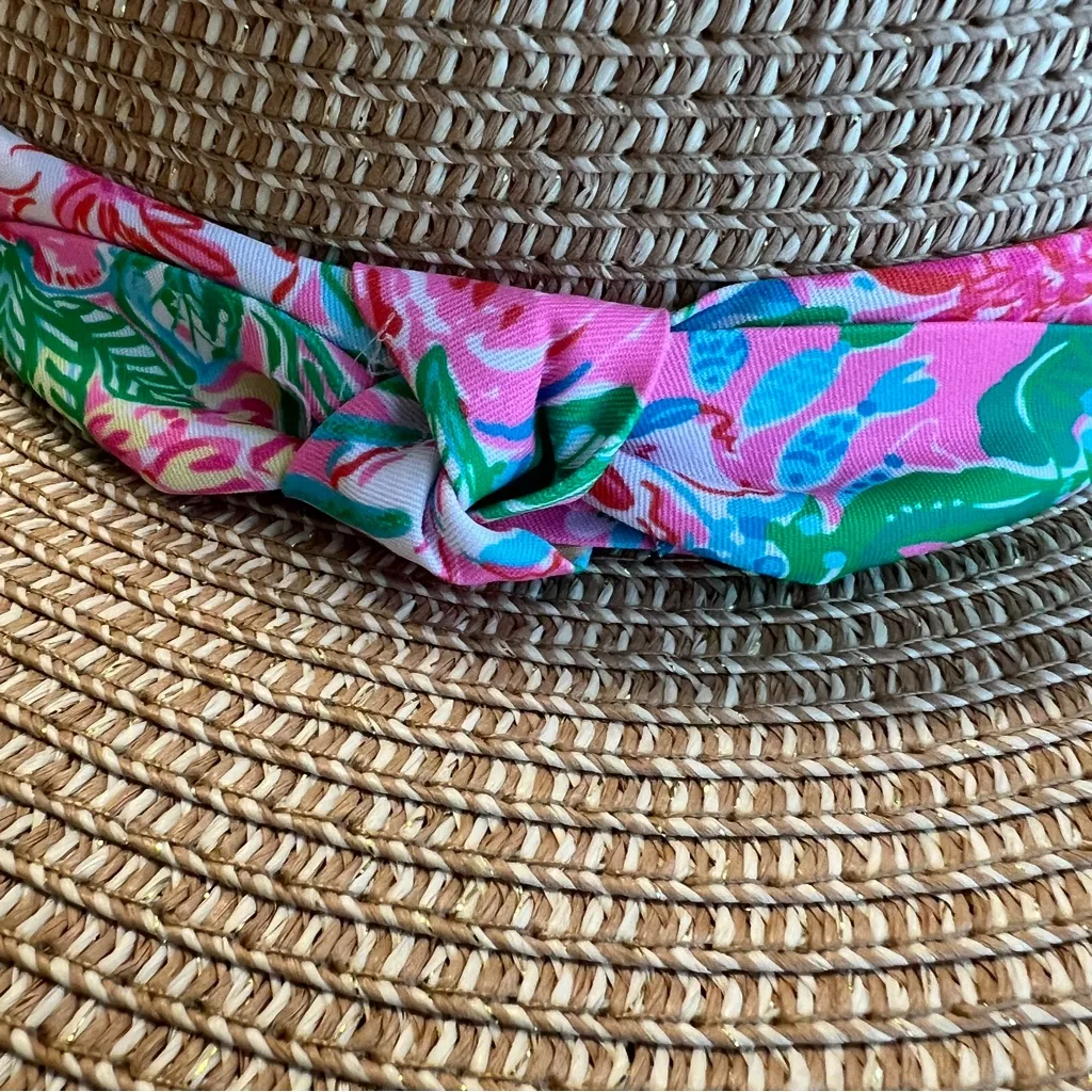 Lilly Pulitzer straw hat Journey to the Jungle - Image 2