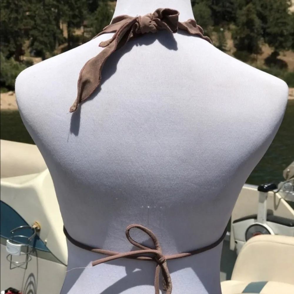 Triangle Bikini Top Brown - Image 3