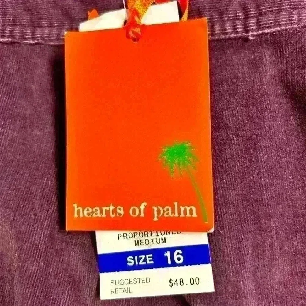 NWT Hearts of palm women pants pilgrim color, velvet, size 16 - Image 6