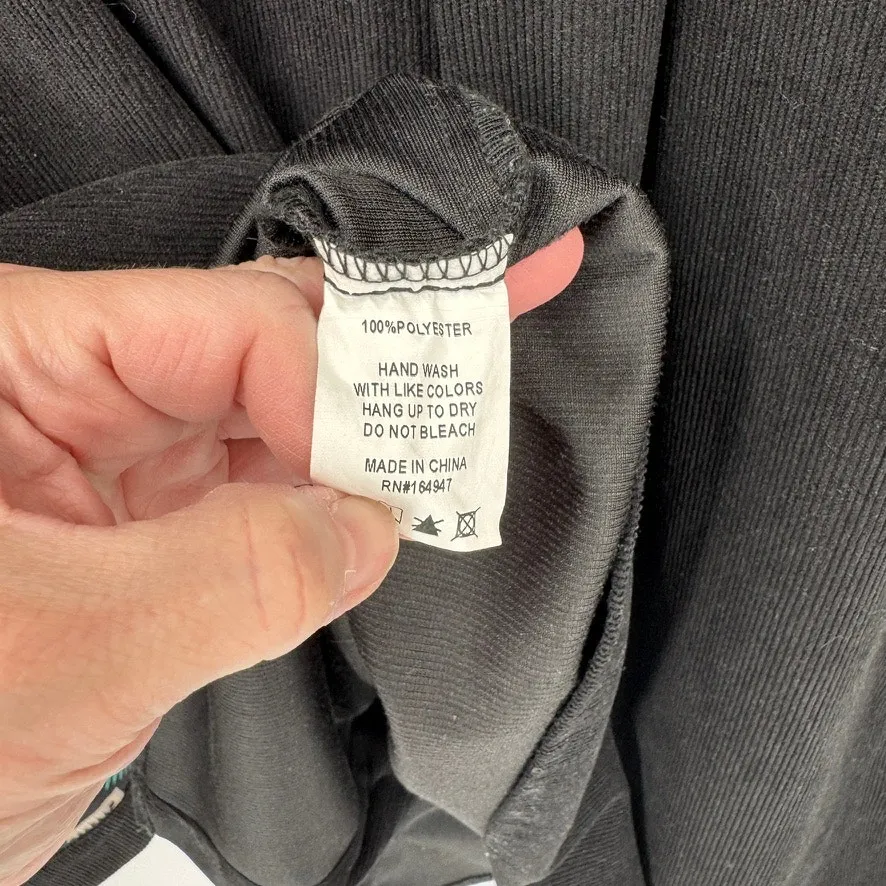 Rowdy Crowd Southwest Cowgirl Corduroy Button Front Shirt Jacket‎ Womens L Black Size L - Image 9