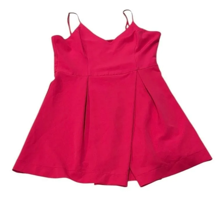 Gianni Bini GB Pink Salmon Mini Pleated Dress Spaghetti Straps Large Hoco Party‎ - Image 4