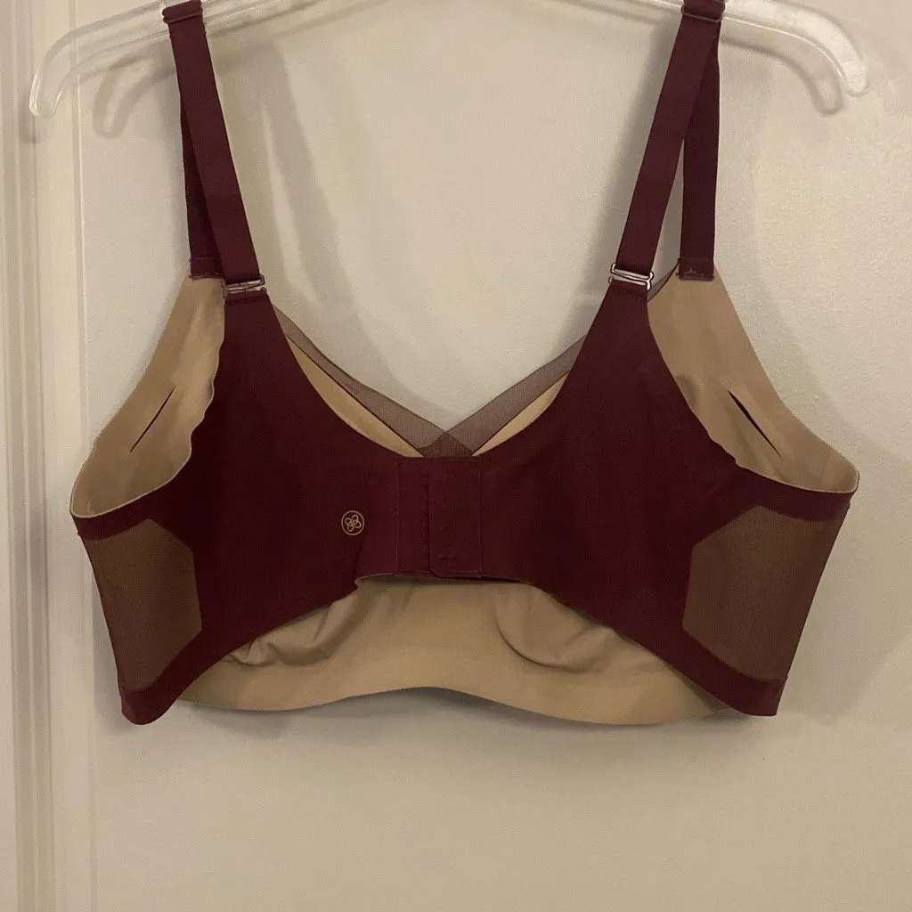 HoneyLove crossover bra, size 1X Brown - Image 3