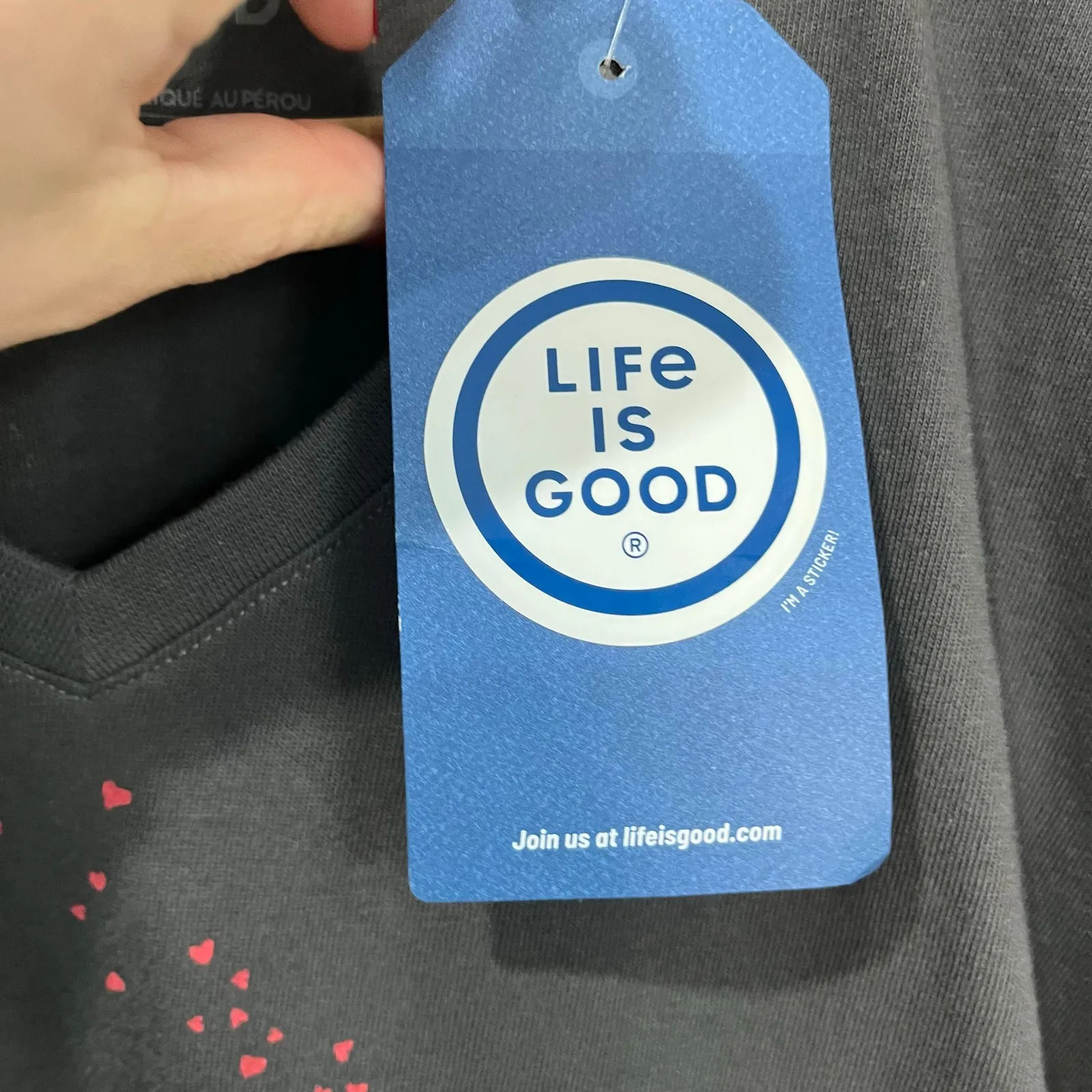 Life is Good Crusher Tee NWT Bicycle Graphic Charcoal Gray T-Shirt Size M - Image 7
