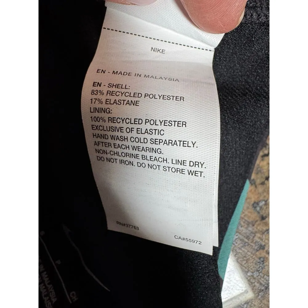 Nike V-Neck Stripe One-Piece Swimsuit size small (new) - Image 7