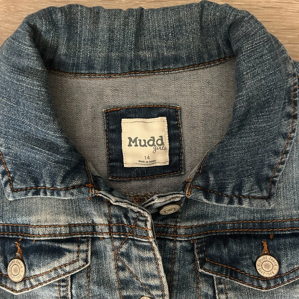 Y2K Mudd Denim Jacket – Size 14 (fits like XS/S) - Image 3