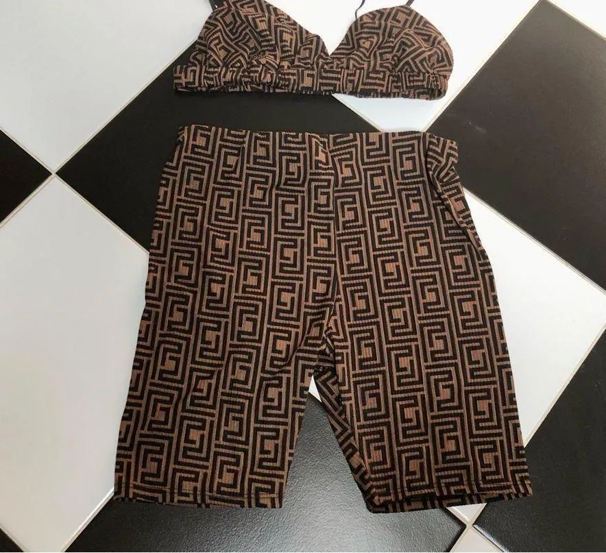 NWOT Windsor Greek Mystique 2 Piece Set Biker Short & Bra top size M / bottom L - Image 4