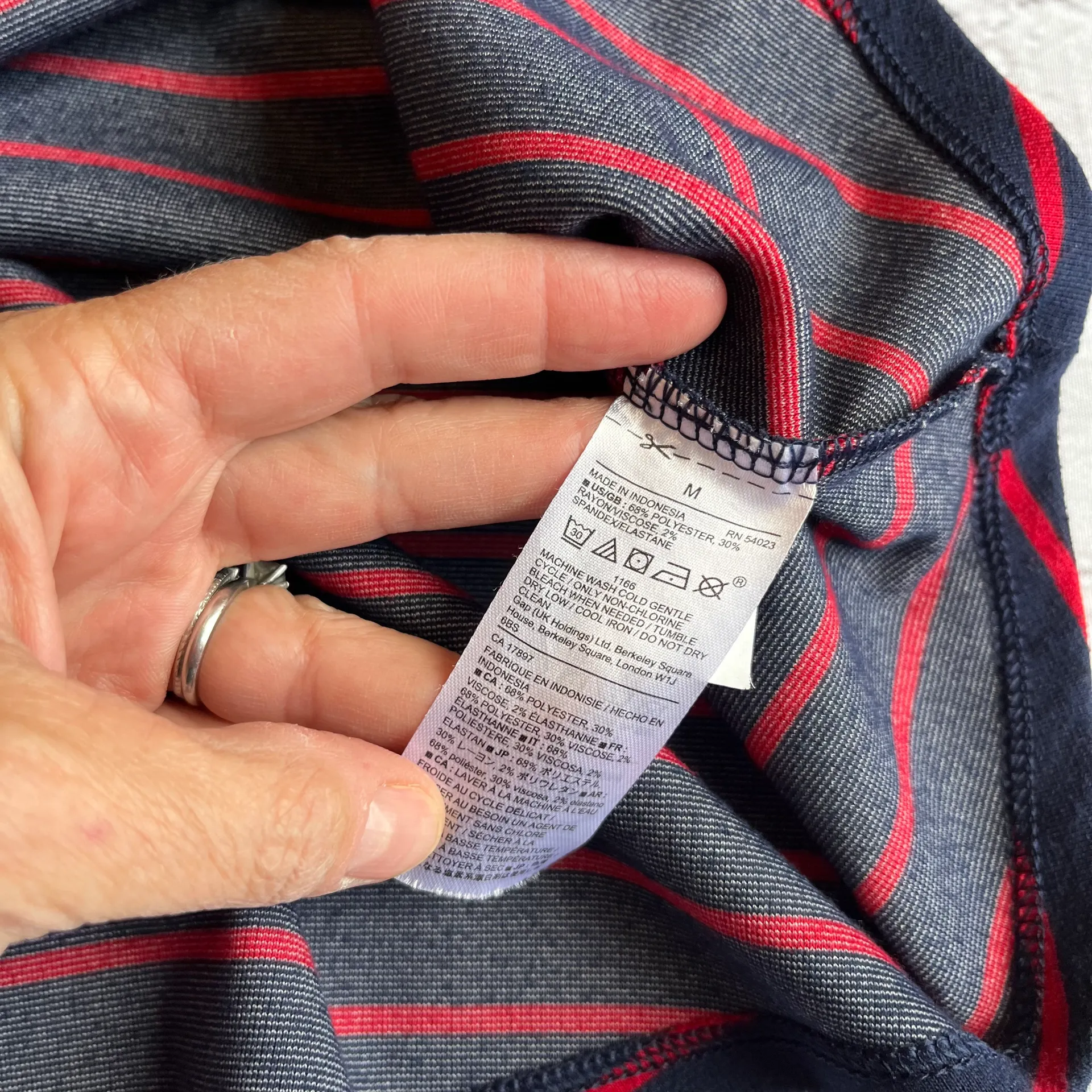 Nautical Striped Preppy Fit & Flare Dress Medium - Image 4