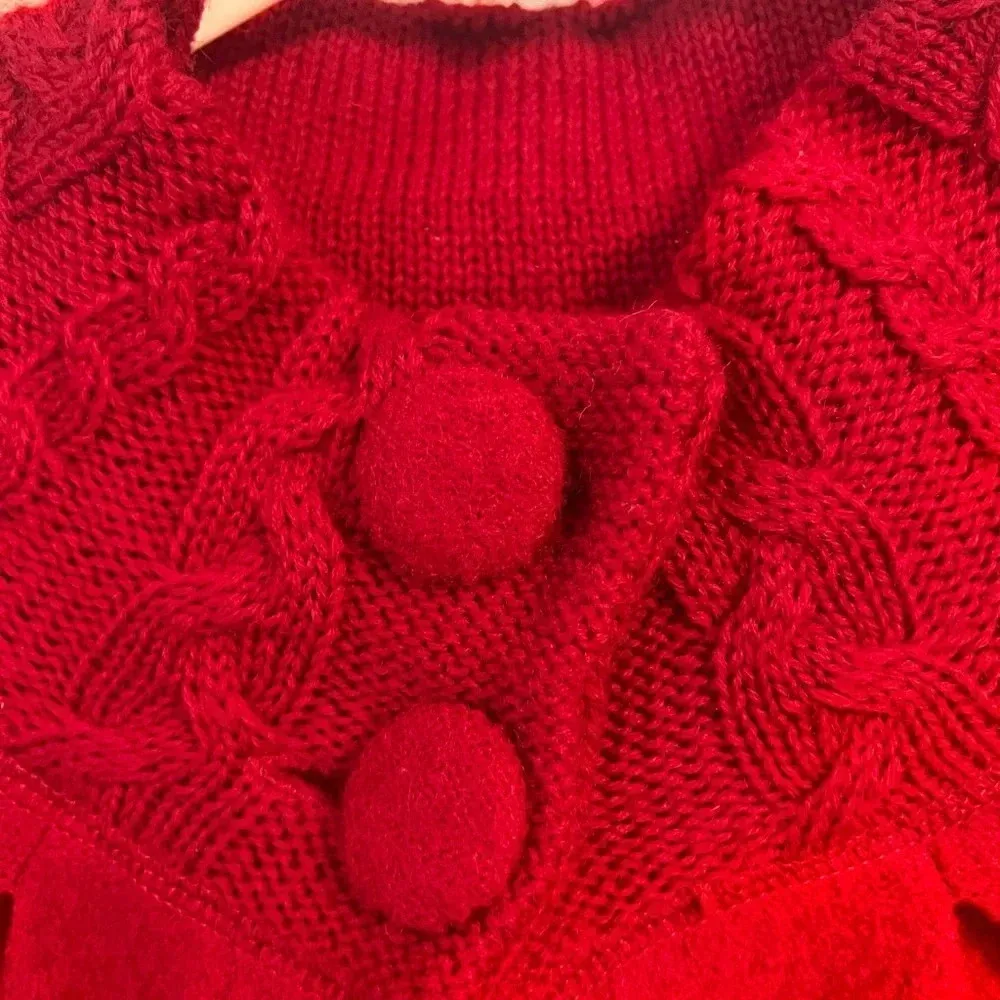 For Cynthia ( Cynthia Rowley ) Red Wool Buttoned Jacket - Image 2