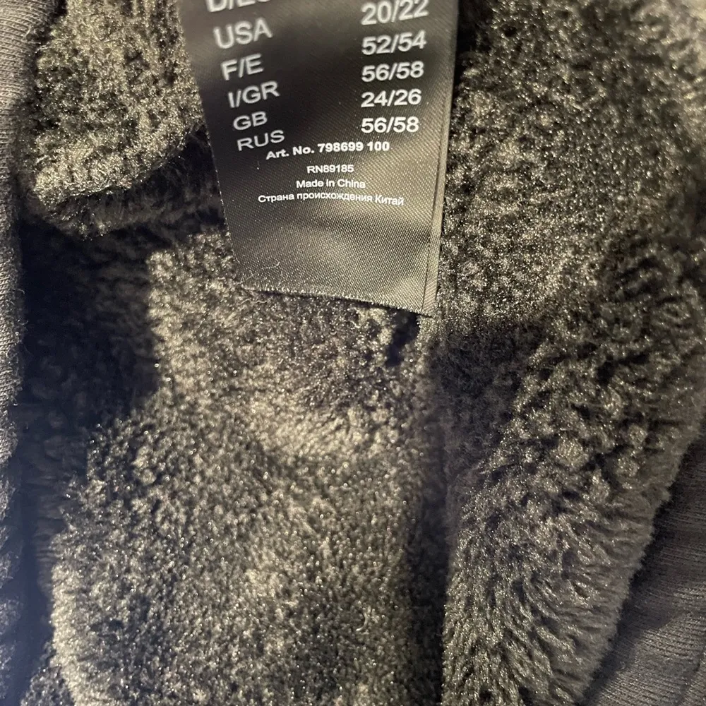 Ulla Popken Faux Fur Lined Stretch Black leggings Pants size 20/22 - Image 5