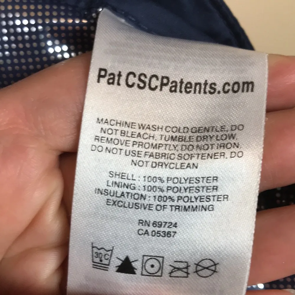 Columbia Women’s Omni-Heat Puffer Sherpa Lined Hood Navy Blue Zip-Up Jacket - Image 12