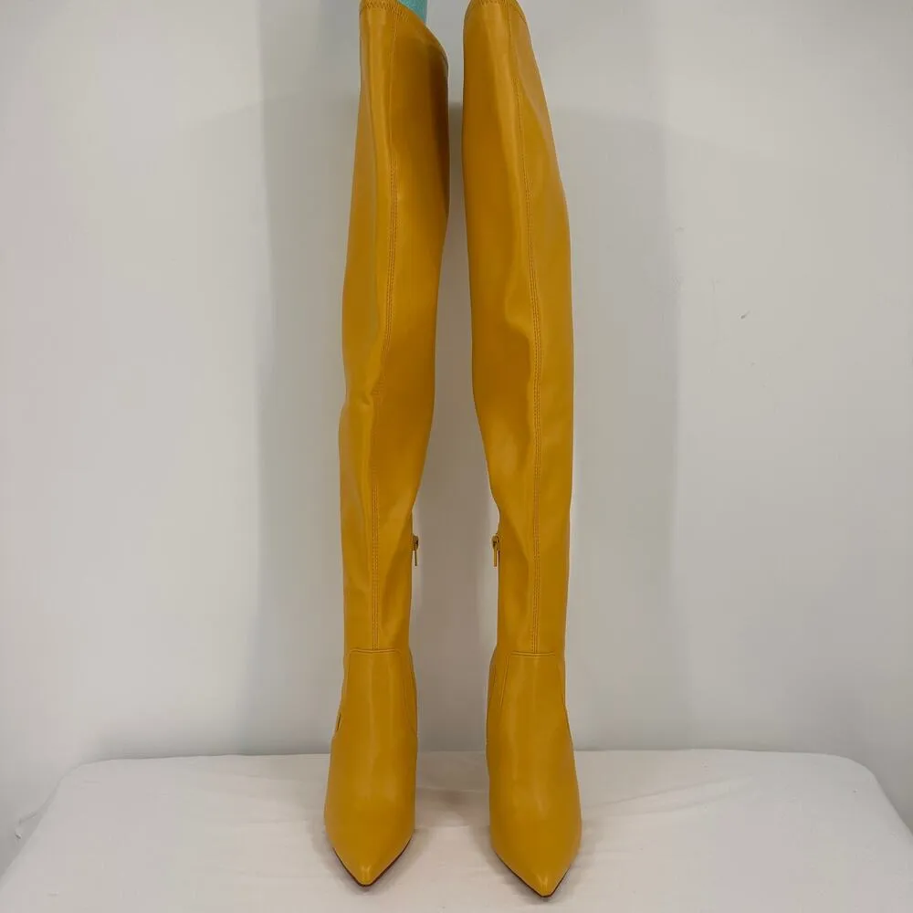 Steve Madden Women's Yellow Viktory Over-The-Knee Boots New without tags Size 6 - Image 4