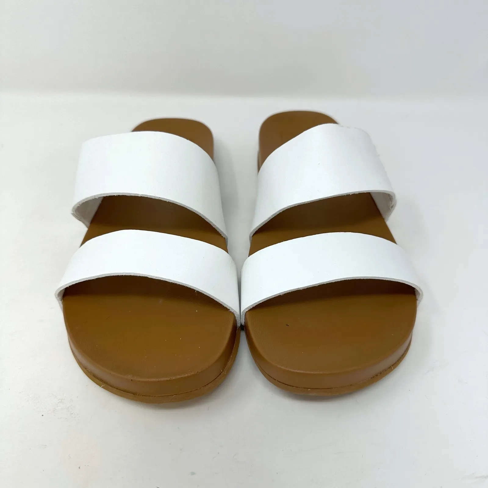 REEF Cushion Vista Double Strap Slide Sandal White 7 - Image 2