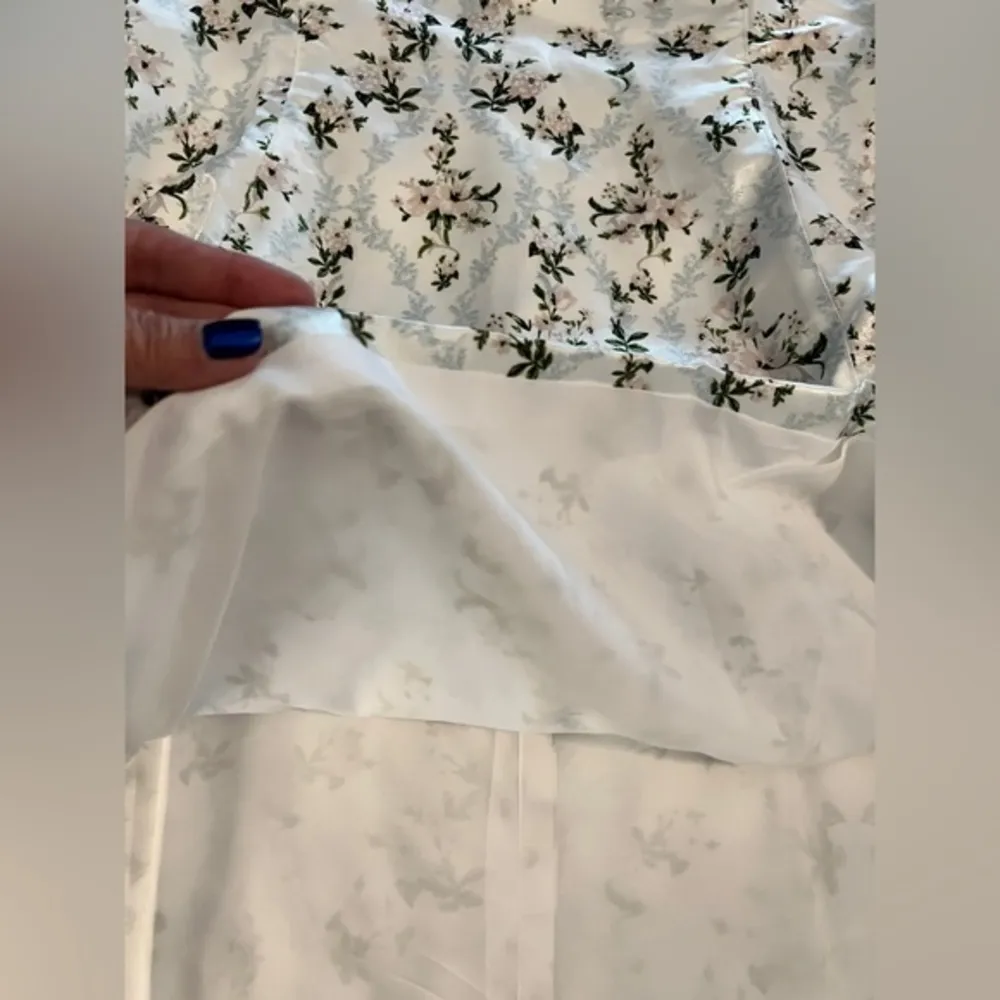 DANIELLE BERNSTEIN 14 White Floral Mini Dress WEWOREWHAT - Image 12