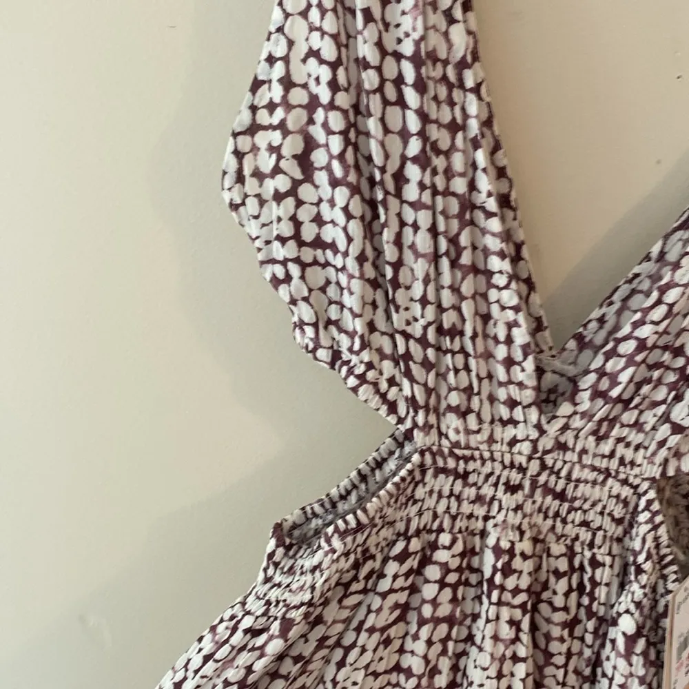 Charmed Hearts Cutout sides purple & white maxi dress - Image 4