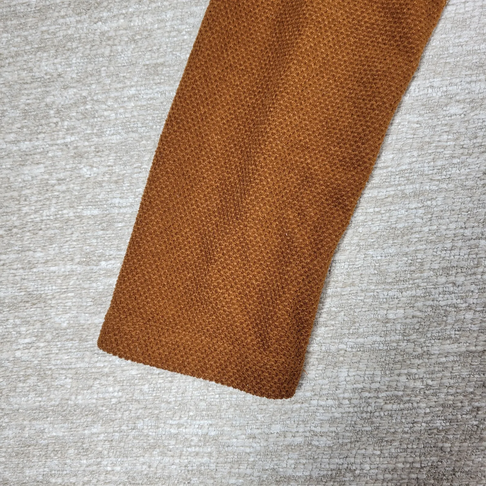 Avalanche Fleece Womens Small Rust Brown Quarter Zip Textured Pullover Top - Image 9