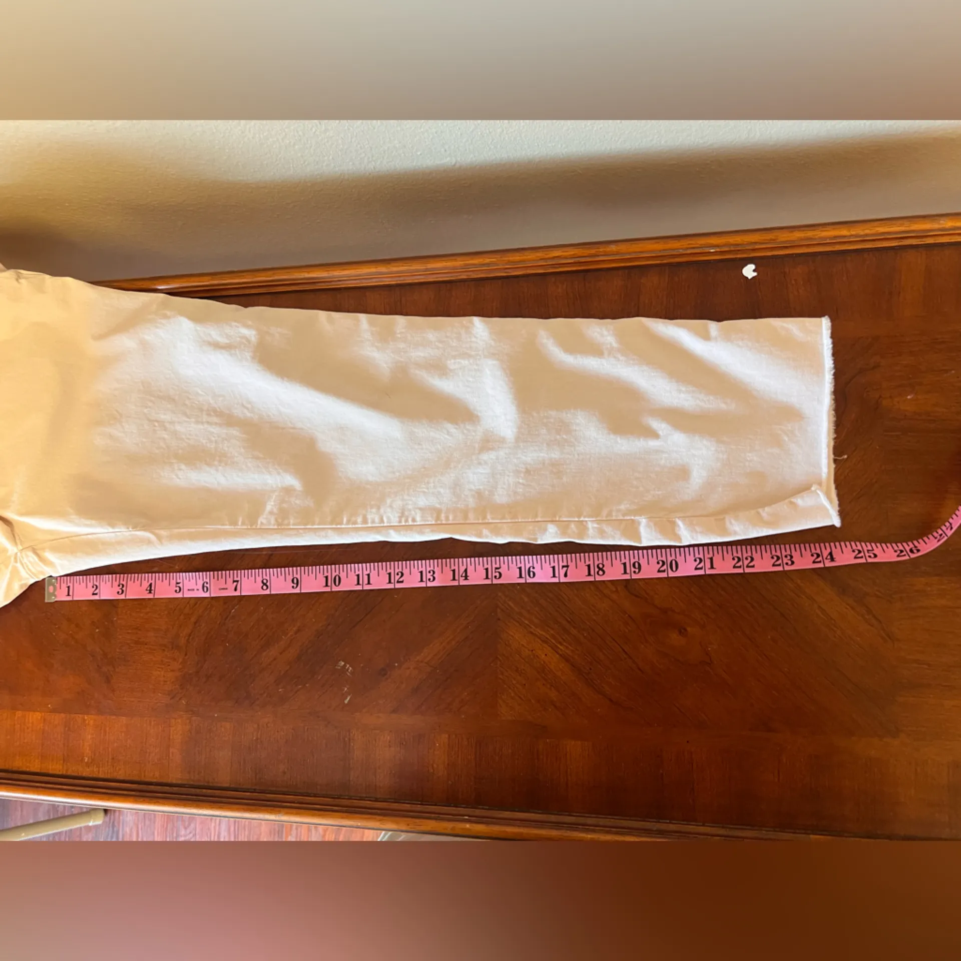 Frank & Eileen Wicklow Cotton Crop Chinos In Vintage Rose Size 4 - Image 10