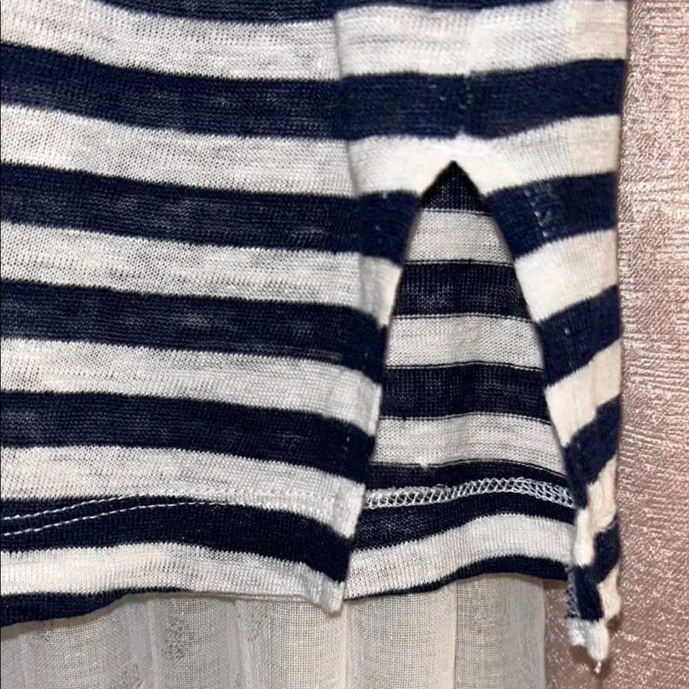 Sigrid Olsen Size M Boxy Linen Polo - Image 4