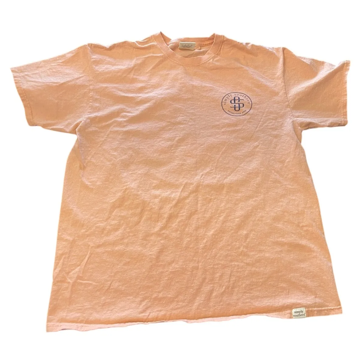 Simply Southern “Cowboy Take Me Away” Graphic Tee Peach Pink L Western Rodeo - Image 2