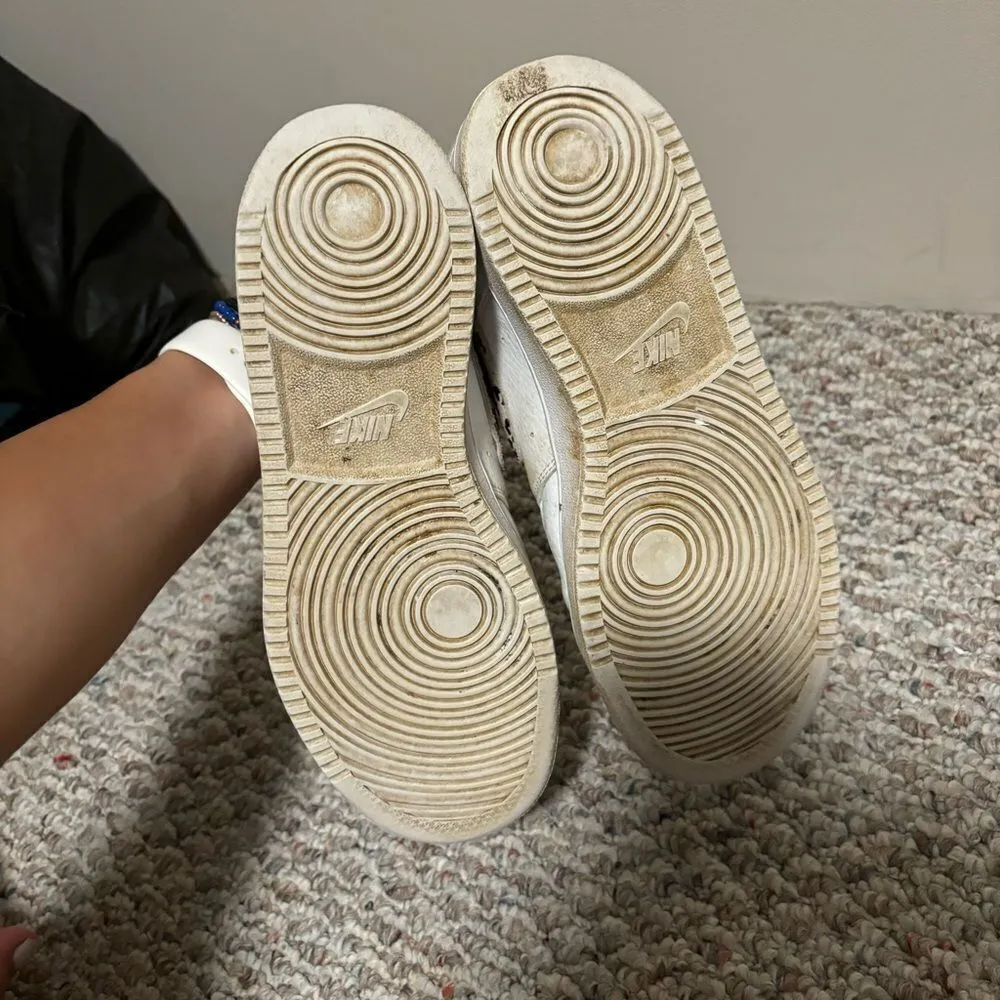 Nike Court Vision Low 11 Sneakers White Desert Sand Leopard Print- Size 7.5 - Image 8