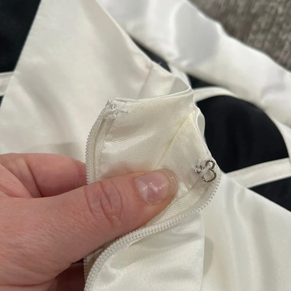 Vintage 80s Jessica Mcclintock For Gunne Sax Glam Grunge Prom Dress Size 9/10 - Image 8