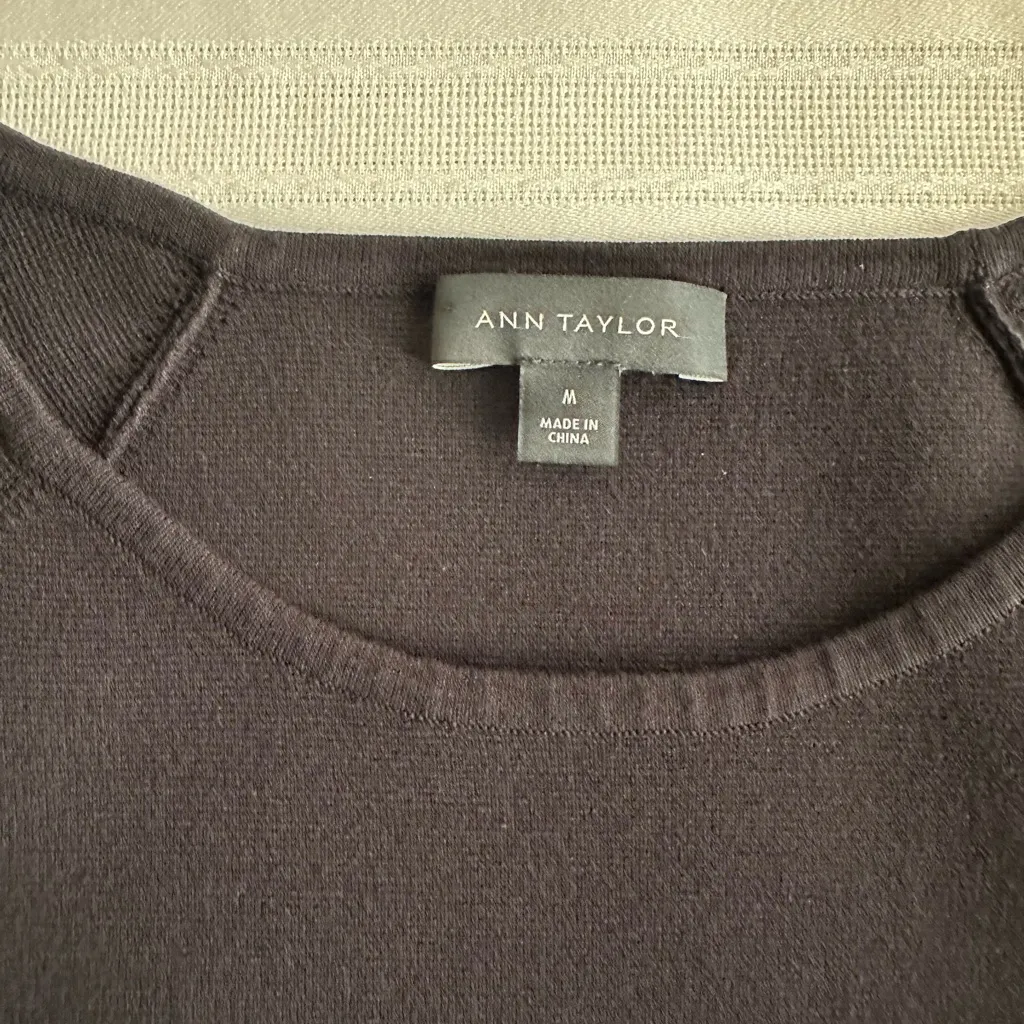 Ann Taylor Elegant Black Sweater with Flared Cuffs - Image 11