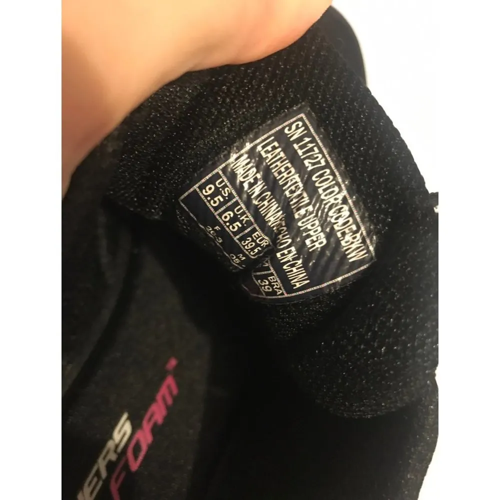 skechers flex memory foam black athletic shoes size 9.5 - Image 9