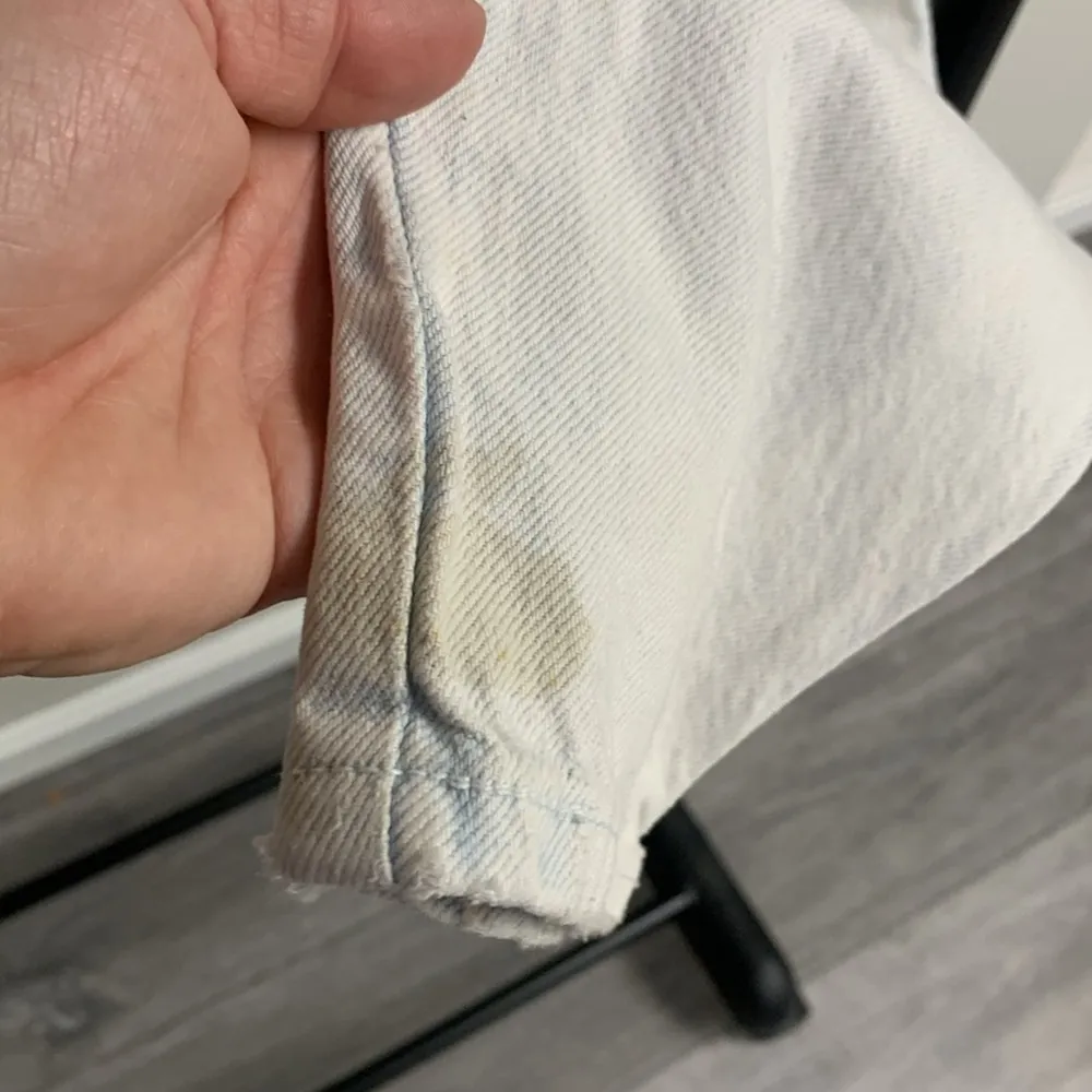 Vintage Zena Acid-Washed High-Waisted Distressed Jeans Size 27 - Image 8