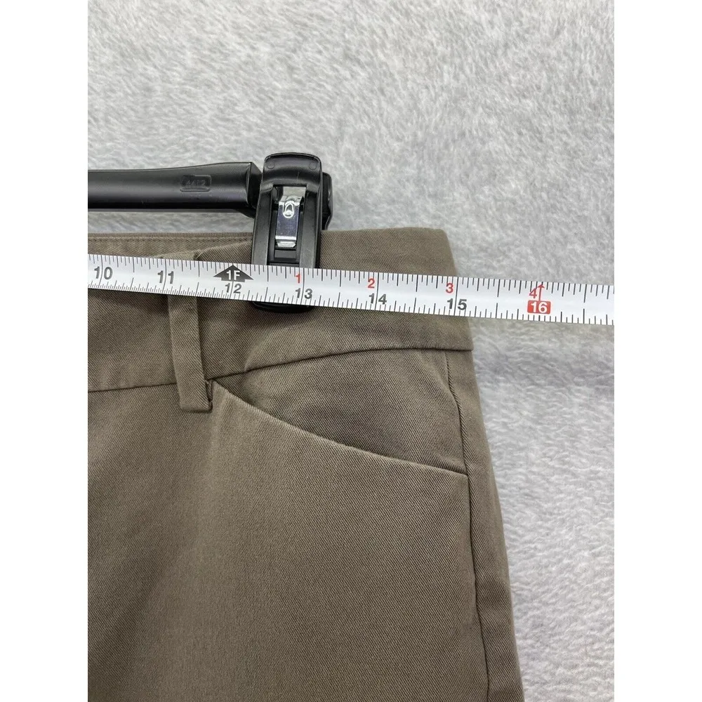 Ann Taylor Women's Pants Signature Size 4 Solid Taupe Brown Cotton Blend - Image 9