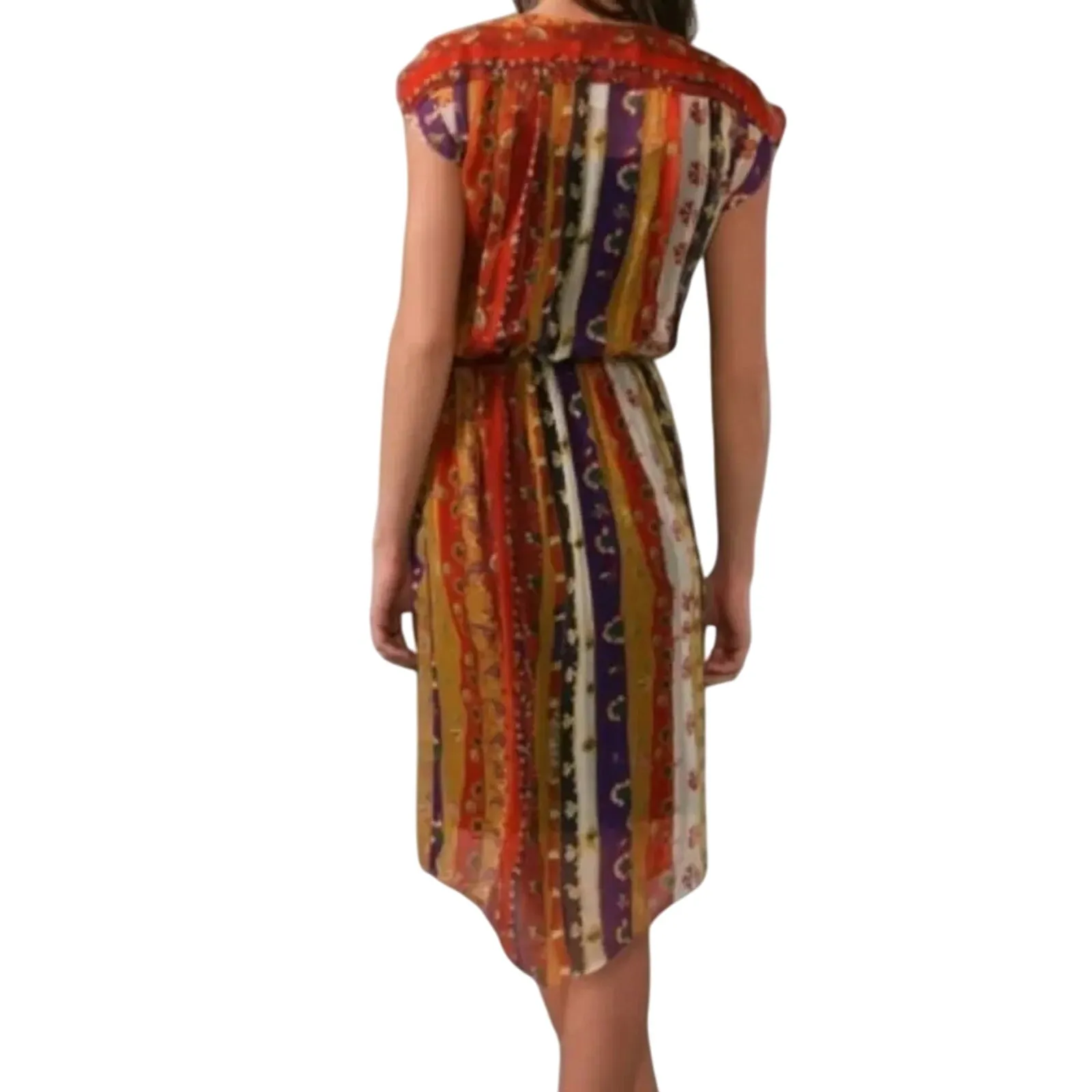 DIANE VON FURSTENBERG Silk Midi Length Dress
Size XL / US 12, New with Tag - Image 2