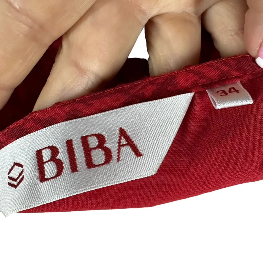 3 Piece Set Red Gold Karta Tunic Thigh Slit Matching Vest and Scarf 32 34 US 2 4 - Image 12